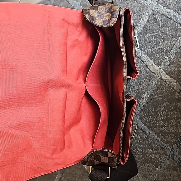 Louis Vuitton Damier Ebene Leather Broadway Messenger Laptop Bag. Men's/ Women's - Picture 5 of 17